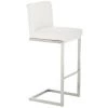 NOVA Tabouret De Tabouret De Tabouret En Cuir Et En Acier Eco High Eco Avec Un Dossier De Différentes Couleurs Couleur : Blanc -banc et tabouret Soldes Boutique 62444799 1