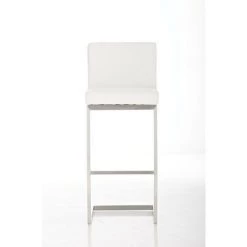 NOVA Tabouret De Tabouret De Tabouret En Cuir Et En Acier Eco High Eco Avec Un Dossier De Différentes Couleurs Couleur : Blanc 8 NOVA Tabouret De Tabouret De Tabouret En Cuir Et En Acier Eco High Eco Avec Un Dossier De Différentes Couleurs Couleur : Blanc -banc et tabouret Soldes Boutique 62444799 2