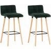 NOVA Réglez 2 Tabourets De Bar Avec Une Paire De Chaises Matelassées En Velours Différentes Couleurs Couleur : Vert -banc et tabouret Soldes Boutique 63483381 1
