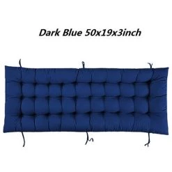 FANTABLAU Coussin De Banc En Polyester Coussin De Banc Coussin De Banc Coussin De Siège Coussin De Siège De Banc, 48*125*8cm, Bleu Foncé