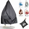 KING DO WAY Swing Swing Egg Chair Cover Jardin Extérieur Pluie UV 420D Protection Imperméable Noir 2 KING DO WAY Swing Swing Egg Chair Cover Jardin Extérieur Pluie UV 420D Protection Imperméable Noir -banc et tabouret Soldes Boutique 63646008 1