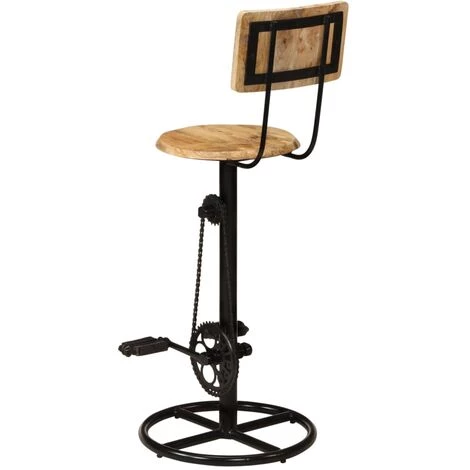 SUPERMARKET Tabourets De Bar 2 Pcs Bois Massif De Manguier 7 SUPERMARKET Tabourets De Bar 2 Pcs Bois Massif De Manguier – Image 5