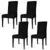 VINGO 4X Housses De Chaise Housse De Chaise Universelle étanche Balançoire Chaises Housse De Chaise Protecteur Fête Noir - Noir -banc et tabouret Soldes Boutique 63739353 1