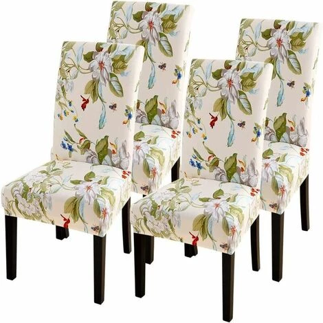 Dontodent 4 Pièces Stretch Housse De Chaise De Salle à Manger Housse De Chaise Imprimée Universelle Housse De Chaise Antidérapante Pour Maison Hôtel Restaurant Décor Fleur 3 Dontodent 4 Pièces Stretch Housse De Chaise De Salle à Manger Housse De Chaise Imprimée Universelle Housse De Chaise Antidérapante Pour Maison Hôtel Restaurant Décor Fleur