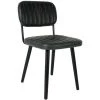 BOITE A DESIGN Chaise Design Scandinave JAKE Simili Cuir - Noir -banc et tabouret Soldes Boutique 63788168 1