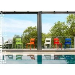 SCAB DESIGN 6 Chaise SAI - Vert -banc et tabouret Soldes Boutique 63788559 2