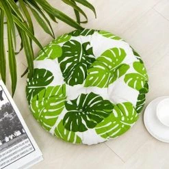 CLEGGFR 4 Coussins De Siège 40x40cm, Coussins De Chaise Pour Intérieur Et Extérieur - Décoration De Mobilier De Jardin Coussins De Chaise. (Ronde,C)