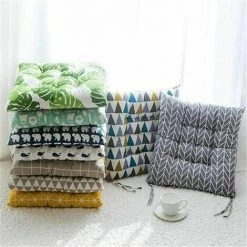 CLEGGFR 4 Coussins De Siège 40x40cm, Coussins De Chaise Pour Intérieur Et Extérieur - Décoration De Mobilier De Jardin Coussins De Chaise. (Ronde,C) -banc et tabouret Soldes Boutique 63823039 5