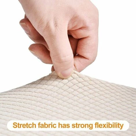 CLEGGFR 6 Pièces Housses De Siège De Chaise En Jacquard Extensible, Housses De Coussin De Siège De Chaise De Salle à Manger Anti-poussière Lavables Amovibles 6 CLEGGFR 6 Pièces Housses De Siège De Chaise En Jacquard Extensible, Housses De Coussin De Siège De Chaise De Salle à Manger Anti-poussière Lavables Amovibles – Image 4