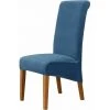 FOZIY XL Chair Covers Pour Salle à Manger, Housse De Siège Extensible Douce Pour Grande Chaise De Salle à Manger, Protecteur De Chaise Parsons Lavable Amovible, 2 Pièces,Bleu，Fonepro -banc et tabouret Soldes Boutique 63839414 1