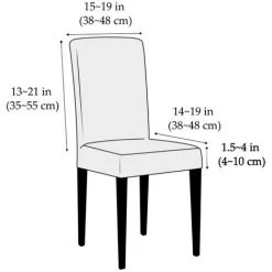 BENOBBY KIDS 2pcs Housse De Chaise En Flanelle élastique / Gris / Housses De Chaise Pour Chaises De Balançoire / Housse Extensible -banc et tabouret Soldes Boutique 63938662 4