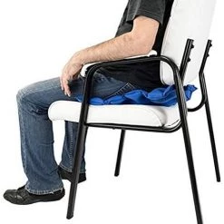 PERLE RARE Matelas Médical Gonflable En PVC Coussin Mobilité Gonflable Anti-escarres Tapis De Siège Pour Une Utilisation Assise Prolongée Pour Chaise Roulante Avec Pompe Gratuite 40 X 40 Cm Bleu -banc et tabouret Soldes Boutique 63958417 3