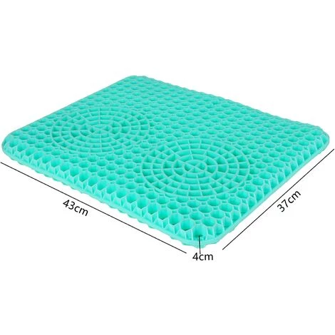 PERLE RARE Coussin De Siège En Gel Coussin Anti Escarres Coussin De Siège Avec Housse Antidérapante - La Housse De Siège Anti- Pression Pour Fauteuils Roulants / Sièges D'auto / Chaises De Bureau 43 X 37 X 4 Cm 4 PERLE RARE Coussin De Siège En Gel Coussin Anti Escarres Coussin De Siège Avec Housse Antidérapante - La Housse De Siège Anti- Pression Pour Fauteuils Roulants / Sièges D'auto / Chaises De Bureau 43 X 37 X 4 Cm – Image 2