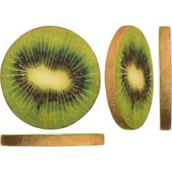 CLEGGFR Galette De Chaise Ronde Coussin Décoratif Tranche/rondelle De Fruit Décor De Chaise Pouf Décoration - Dimensions: Env. Diam. 40 X H.4 Cm - Kiwi LO-Ron -banc et tabouret Soldes Boutique 64087429 3