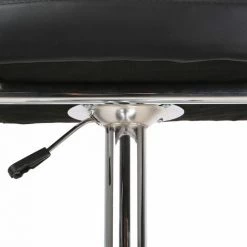 FURCHEN Tabourets De Bar Lot De 2 Chaises Pivotantes Réglables En Hauteur Avec Accoudoirs Dossier Rotatif Pour Comptoir Cusine Noir -banc et tabouret Soldes Boutique 64105259 4