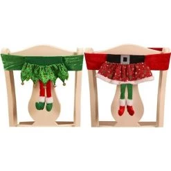 MEZHENG Housse De Chaise Noel,Noël Housse De Dossier De Chaise Décoration
