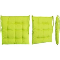 ARC-EN-CIéL Ensemble De 4 Coussins De Chaise De Jardin / Coussin De Siège De Jardin En Polyester - Couleur Vert Arcenciél -banc et tabouret Soldes Boutique 64128549 5