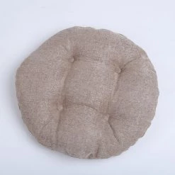 CARILLONSàVENT Rond Coussin De Chaise Galette De Chaise Pour Maison Bureau Jardin Coussin Decoratif Pour Terrasse Tatami Siège Intérieur Extérieur Café ,30 * 30cm（Couleur Café） Carivent