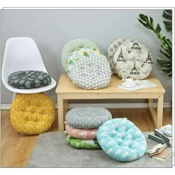 CARILLONSàVENT Carivent Galette De Chaise Ronde - 1 Pcs - D 40 Cm - Coussin Oussin D'assise Pad Tatami Coussin Pour Home Voiture Chaise De Bureau, Coussin D'assise Coussinets -banc et tabouret Soldes Boutique 64143299 4