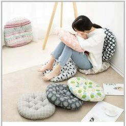 CARILLONSàVENT Carivent Galette De Chaise Ronde - 1 Pcs - D 40 Cm - Coussin Oussin D'assise Pad Tatami Coussin Pour Home Voiture Chaise De Bureau, Coussin D'assise Coussinets -banc et tabouret Soldes Boutique 64143299 5