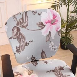 LAKJWO Housses De Chaise De Bureau D'ordinateur, Housses De Chaise Pivotantes Lavables Extensibles Universelles En Polyester UNIQUEMENT Housses De Chaise (Style 3) -banc et tabouret Soldes Boutique 64148769 4