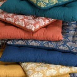 HOMEMAISON Galette De Chaise Imprimée Esprit Art Déco Marine 38 X 38 Cm - Marine 7 HOMEMAISON Galette De Chaise Imprimée Esprit Art Déco Marine 38 X 38 Cm - Marine -banc et tabouret Soldes Boutique 64149643 3