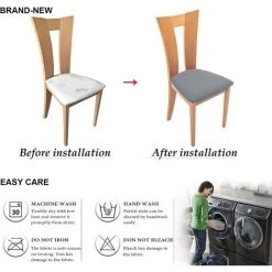ZOLGINAH Housses De Siège De Chaise,Siège De Chaise Couvre 4 Pièces Housse De Salle à Manger Spandex Amovible Salle à Manger Stretch Couverture De Chaise(4 Pièces,Gris Clair) 10 ZOLGINAH Housses De Siège De Chaise,Siège De Chaise Couvre 4 Pièces Housse De Salle à Manger Spandex Amovible Salle à Manger Stretch Couverture De Chaise(4 Pièces,Gris Clair) -banc et tabouret Soldes Boutique 64344445 4