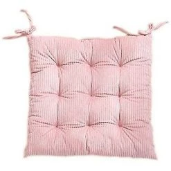 BF Coussin épaissi En Velours Côtelé Coussin De Chaise D'étudiant De Bureau Coussin De Chaise De Couleur Unie Simple (Rose) -banc et tabouret Soldes Boutique 64386977 3