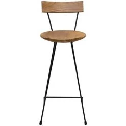 FUHUIDATRADING Tabourets De Bar 2 Pcs Bois De Teck Massif -banc et tabouret Soldes Boutique 64460476 3