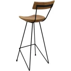 FUHUIDATRADING Tabourets De Bar 2 Pcs Bois De Teck Massif -banc et tabouret Soldes Boutique 64460476 5