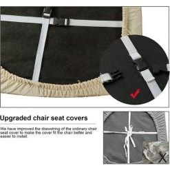 ILOVEMILAN 4pcs Housses De Chaise De Salle à Manger Paquet De Siège Imperméable Housses De Chaise Housses De Chaise De Cuisine - Housses De Tabouret Imperméables Lingge - Housses De Chaise Imperméables Housses Anti-poussière Ménagères - Housses Sans Couture à Haute -banc et tabouret Soldes Boutique 64519321 3