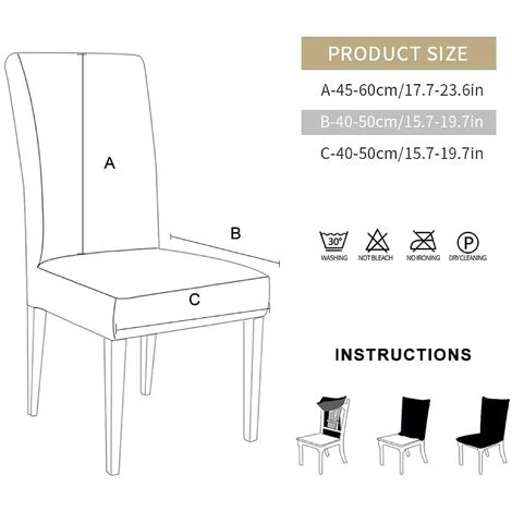 MINKUROW 4 Pièces Housses De Chaise Housse De Chaise Extensible Housse De Chaise élastique Moderne Décoration Housse De Chaise Pour Ajustement Universel (moka) 5 MINKUROW 4 Pièces Housses De Chaise Housse De Chaise Extensible Housse De Chaise élastique Moderne Décoration Housse De Chaise Pour Ajustement Universel (moka) – Image 3