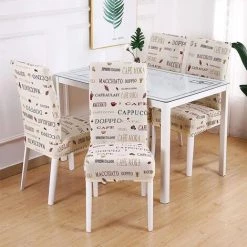 MINKUROW 4 Pièces Housses De Chaise Housse De Chaise Extensible Housse De Chaise élastique Moderne Décoration Housse De Chaise Pour Ajustement Universel (moka) 11 MINKUROW 4 Pièces Housses De Chaise Housse De Chaise Extensible Housse De Chaise élastique Moderne Décoration Housse De Chaise Pour Ajustement Universel (moka) -banc et tabouret Soldes Boutique 64680630 5