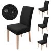 MINKUROW Housses De Chaise Stretch Lot De 4 Housses De Chaise Amovibles Et Lavables Pour Salle à Manger Moderne Élastique Chaise Protecteur Décoration Pour Bureau Banquets Fête De Mariage (Noir) 2 MINKUROW Housses De Chaise Stretch Lot De 4 Housses De Chaise Amovibles Et Lavables Pour Salle à Manger Moderne Élastique Chaise Protecteur Décoration Pour Bureau Banquets Fête De Mariage (Noir) -banc et tabouret Soldes Boutique 64680635 1