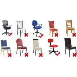 MINKUROW Housse De Siège Extensible Pour Chaise De Bureau, Chaise De Bureau Pivotante, Violet Clair 11 MINKUROW Housse De Siège Extensible Pour Chaise De Bureau, Chaise De Bureau Pivotante, Violet Clair -banc et tabouret Soldes Boutique 64682385 5