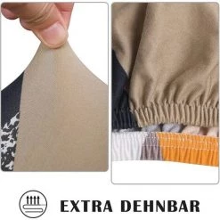 MINKUROW 4 Pièces Housses De Chaise Housse De Chaise Extensible Housse De Chaise élastique Moderne Décoration Housse De Chaise Pour Ajustement Universel (cube Magique) -banc et tabouret Soldes Boutique 64682404 3