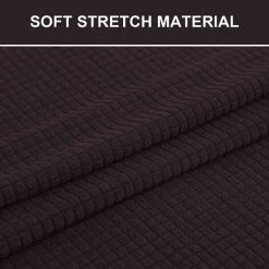 MINKUROW Housses De Chaise Stretch Lot De 2 Housses De Chaise Amovibles Et Lavables Pour Salle à Manger Moderne Élastique Protecteur De Chaise Décoration Pour Bureau Banquets Fête De Mariage (Marron Foncé) -banc et tabouret Soldes Boutique 64682513 5