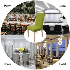 MINKUROW Housses De Chaise Stretch Lot De 6 Housses De Chaise Amovibles Et Lavables Pour Salle à Manger Moderne Élastique Chaise Protecteur Décoration Pour Bureau Banquets Fête De Mariage (Vert Avocat) 11 MINKUROW Housses De Chaise Stretch Lot De 6 Housses De Chaise Amovibles Et Lavables Pour Salle à Manger Moderne Élastique Chaise Protecteur Décoration Pour Bureau Banquets Fête De Mariage (Vert Avocat) -banc et tabouret Soldes Boutique 64682566 5
