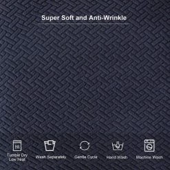 FUHUIDATRADING Housses De Siège Pour Chaise De Salle à Manger Housses De Siège Housses De Chaise De Cuisine (2 Pièces) -banc et tabouret Soldes Boutique 64686045 5