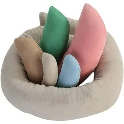 PREMIER éLOGE Ensemble D'accessoires De Photographie Pour Nouveau-né Pour Bébé Coussin D'aide à La Pose Photo Posant Des Haricots Pour 1-3 Mois Bébé (coloré)