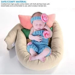PREMIER éLOGE Ensemble D'accessoires De Photographie Pour Nouveau-né Pour Bébé Coussin D'aide à La Pose Photo Posant Des Haricots Pour 1-3 Mois Bébé (coloré) -banc et tabouret Soldes Boutique 64703167 3