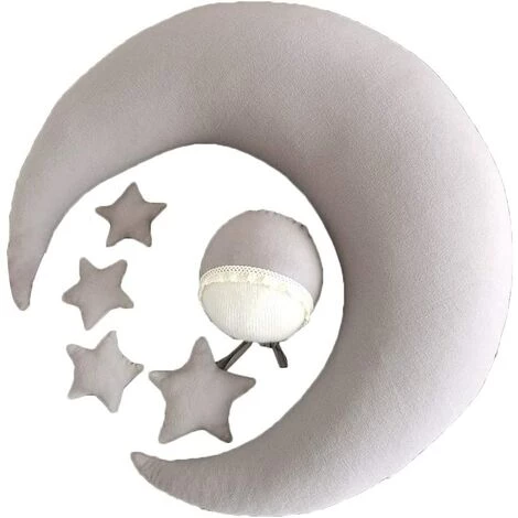 PREMIER éLOGE Ensemble Accessoires De Photographie Nouveau-né, Accessoires De Prise De Vue Photo, Chapeau Bébé, Coussins De Photographie Posant En Forme De Lune Étoiles Pour Bébé (4#) 3 PREMIER éLOGE Ensemble Accessoires De Photographie Nouveau-né, Accessoires De Prise De Vue Photo, Chapeau Bébé, Coussins De Photographie Posant En Forme De Lune Étoiles Pour Bébé (4#)