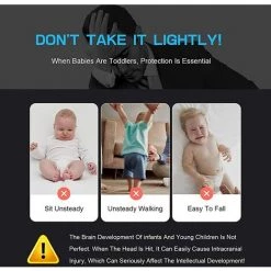 PREMIER éLOGE Coussin De Protection De Tête De Bébé, Doux Respirant Réglable Protection De Tête De Bébé, Protection De La Tête De Ssoutien, Pour Les Enfants De 4 à 24 Mois,Dragon -banc et tabouret Soldes Boutique 64704224 3