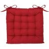 MOBEA Coussin De Chaise Carré - Long 38 Cm - 38 X 38 - Rouge -banc et tabouret Soldes Boutique 6477049 1