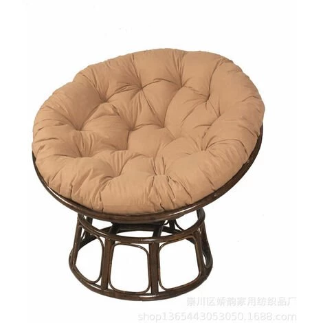 THSINDE Rond Papasan Coussin De Chaise, Coussin De SièGe Rond De Papasan, Coussin De Jardin, Coussin Fauteuil Rotin, Coussin Fauteuil Suspendu, Amovible Coussin Fauteuil Pour Intérieur Extérieur, (Kaki,100*100cm)(sans Chaise) 3 THSINDE Rond Papasan Coussin De Chaise, Coussin De SièGe Rond De Papasan, Coussin De Jardin, Coussin Fauteuil Rotin, Coussin Fauteuil Suspendu, Amovible Coussin Fauteuil Pour Intérieur Extérieur, (Kaki,100*100cm)(sans Chaise)