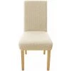 LLOVE 4 PCS Stretch Jacquard Chaise Protecteur Élastique Spandex Housses Housses De Chaise， Beige -banc et tabouret Soldes Boutique 64871007 1