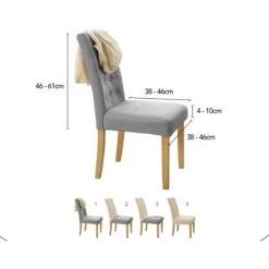 LLOVE 4 PCS Stretch Jacquard Chaise Protecteur Élastique Spandex Housses Housses De Chaise， Beige -banc et tabouret Soldes Boutique 64871007 4