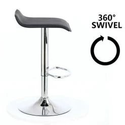 Tabouret De Bar Réglable En Hauteur Rotatif Convient Pour Comptoir Spa Bar - Carré Cuir Noir X2 -KKTONER 8 Tabouret De Bar Réglable En Hauteur Rotatif Convient Pour Comptoir Spa Bar - Carré Cuir Noir X2 -KKTONER -banc et tabouret Soldes Boutique 64889067 2