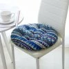 Coussins De Chaise Coussin De Siège Intérieur Extérieur Salle à Manger Jardin 40x40cm Rond [bleu Ethnique] S'arêern -banc et tabouret Soldes Boutique 65357354 1