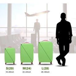 TANCYCO Housse De Bagage De Voyage Housse De Valise élastique Housse Anti-poussière (Noir S) -banc et tabouret Soldes Boutique 65361374 2